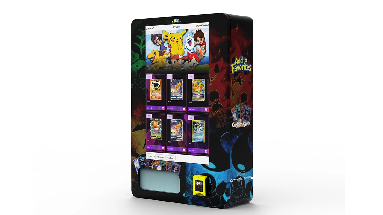 Contactless Payment for Trading Card Vending Machines Contactless Payment for Trading Card Vending Machines
