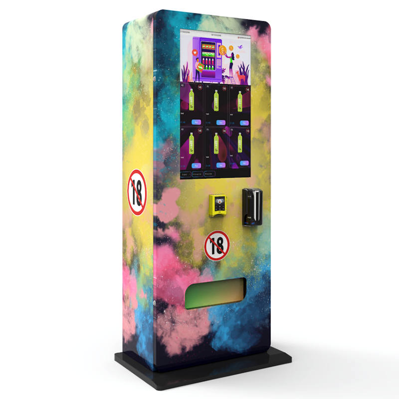 ZhongDa Modern 32-Inch Touch Screen SPCC Material Electronics Tobacco Vending Machine Custom Graphics Age Verification SDK