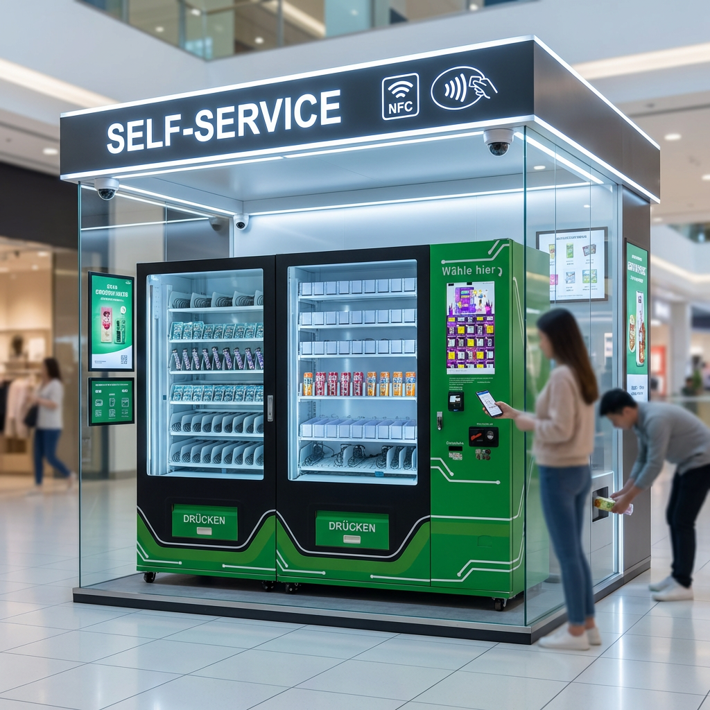 ZhongDa MDA Smart Snack & Beverage Vending Machine | Cashless Touch Screen Combo Vendor