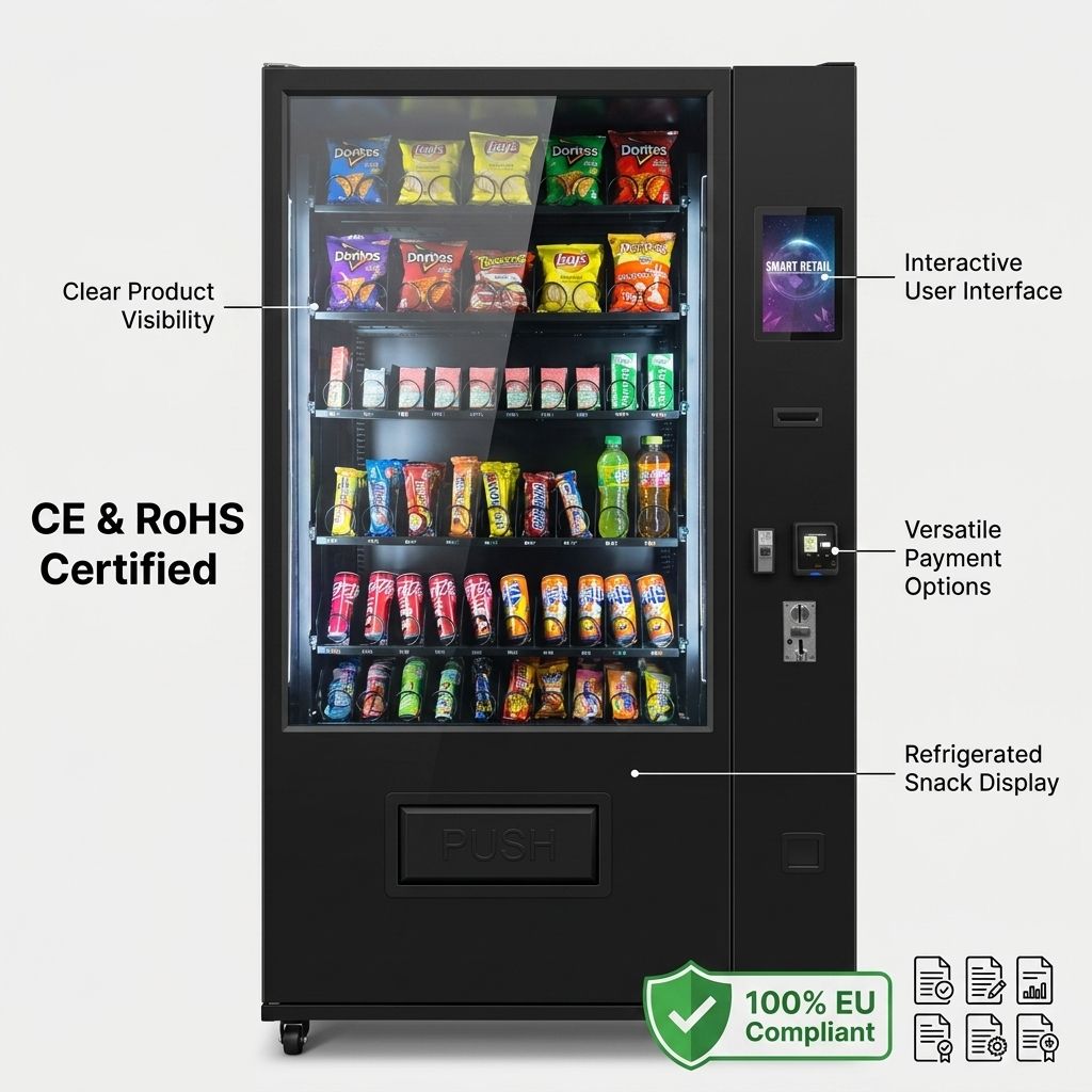 CE RoHS Smart Vending Machine | Cashless Snack & Drink Combo