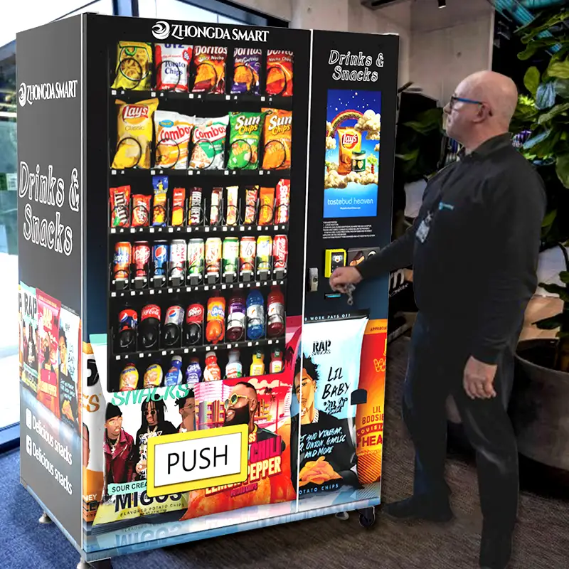 Beverage Vending Machine with Card Reader for Sale